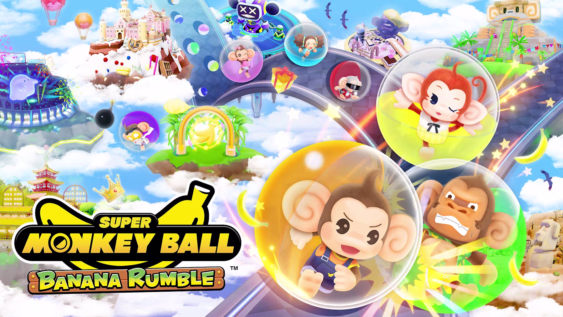 超级猴子球:香蕉大乱斗 Super Monkey Ball: Banana Rumble v2.20 + 36 DLCs + 4 Switch Emulators